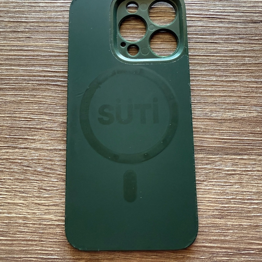Suti Phoneback - iPhone 15 Pro - Hunter Green Silicone
